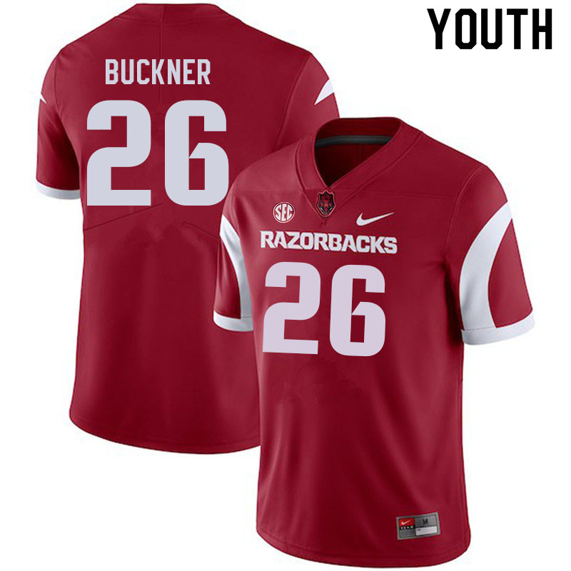 Youth #26 Donte Buckner Arkansas Razorbacks College Football Jerseys Sale-Cardinal